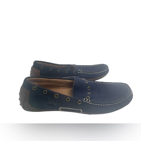 Polo Ralph Lauren Wyndings Slip-On-Driving Men\'s Loafers Tan Navy SZ 9.5 main image 4